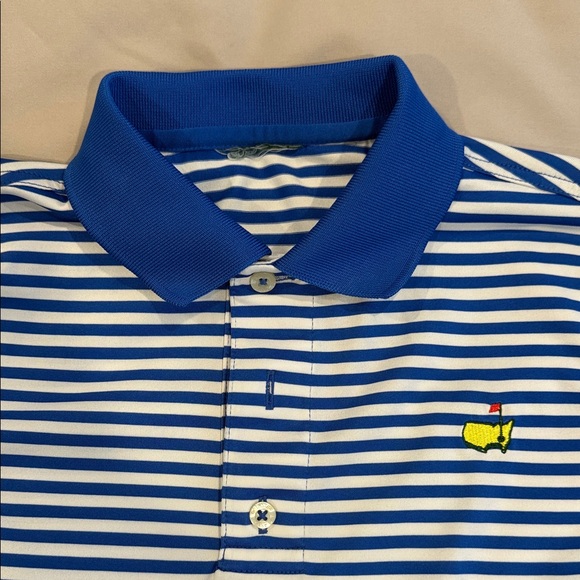 Masters Kids Polo with Blue and White Stripes - Picture 3 of 3